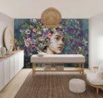 SPA Center MURAL WALLPAPER, Available in Various Paper Texture, Code S101. 105 CM WIDE ROLL PANELS. - Image 2
