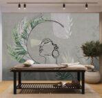 SPA Center MURAL WALLPAPER, Available in Various Paper Texture, Code S102. 105 CM WIDE ROLL PANELS. - Image 2