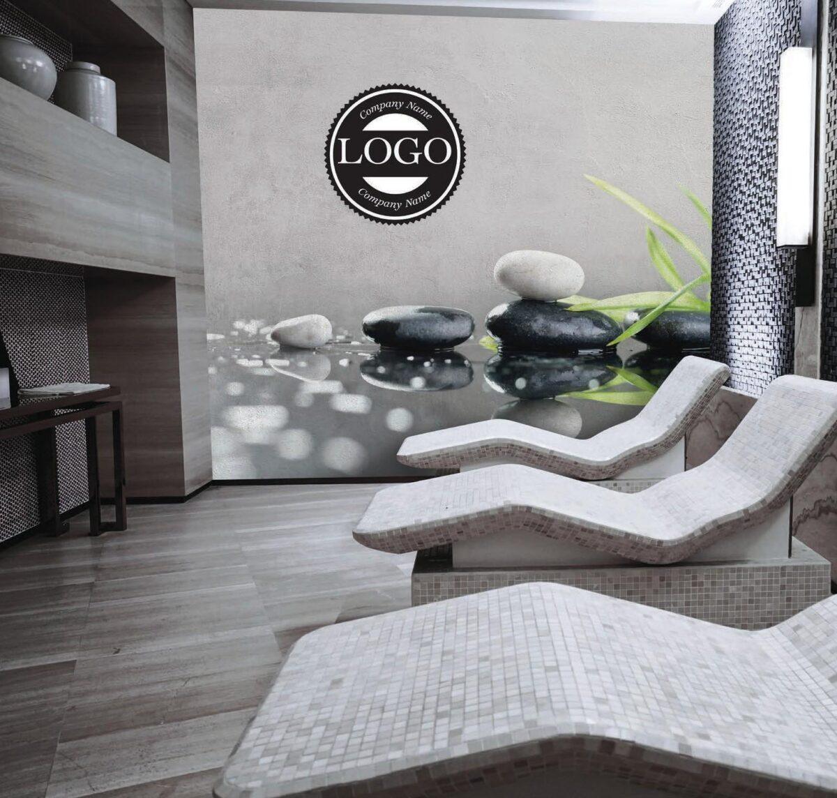 SPA Center MURAL WALLPAPER, Available in Various Paper Texture, Code S103. 105 CM WIDE ROLL PANELS. - Image 2