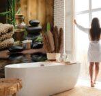 SPA Center, VINYL FABRIC TEXTILE Wall Mural in Different Texture, Code S104. It is produced as ONE PIECE WITHOUT JOINT. - Image 2
