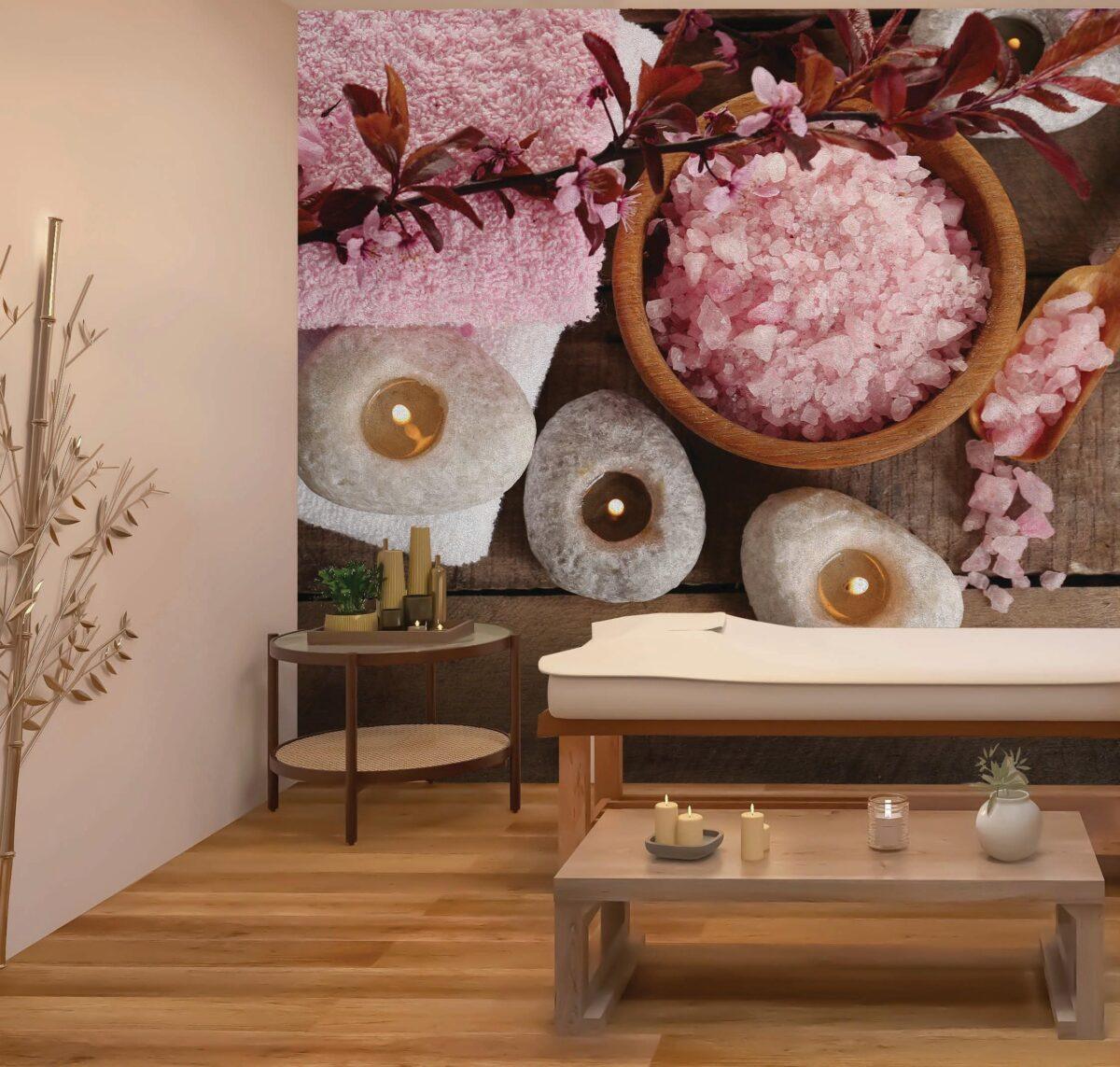 SPA Center MURAL WALLPAPER, Available in Various Paper Texture, Code S107. 105 CM WIDE ROLL PANELS. - Image 2
