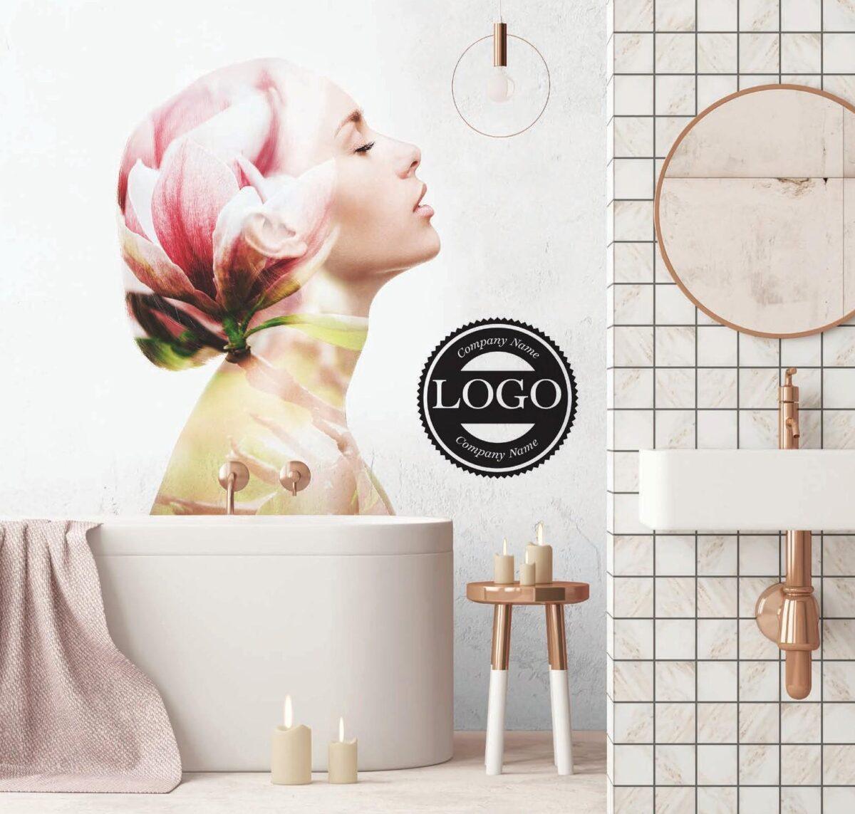 SPA Center, VINYL FABRIC TEXTILE Wall Mural in Different Texture, Code S108. It is produced as ONE PIECE WITHOUT JOINT. - Image 2