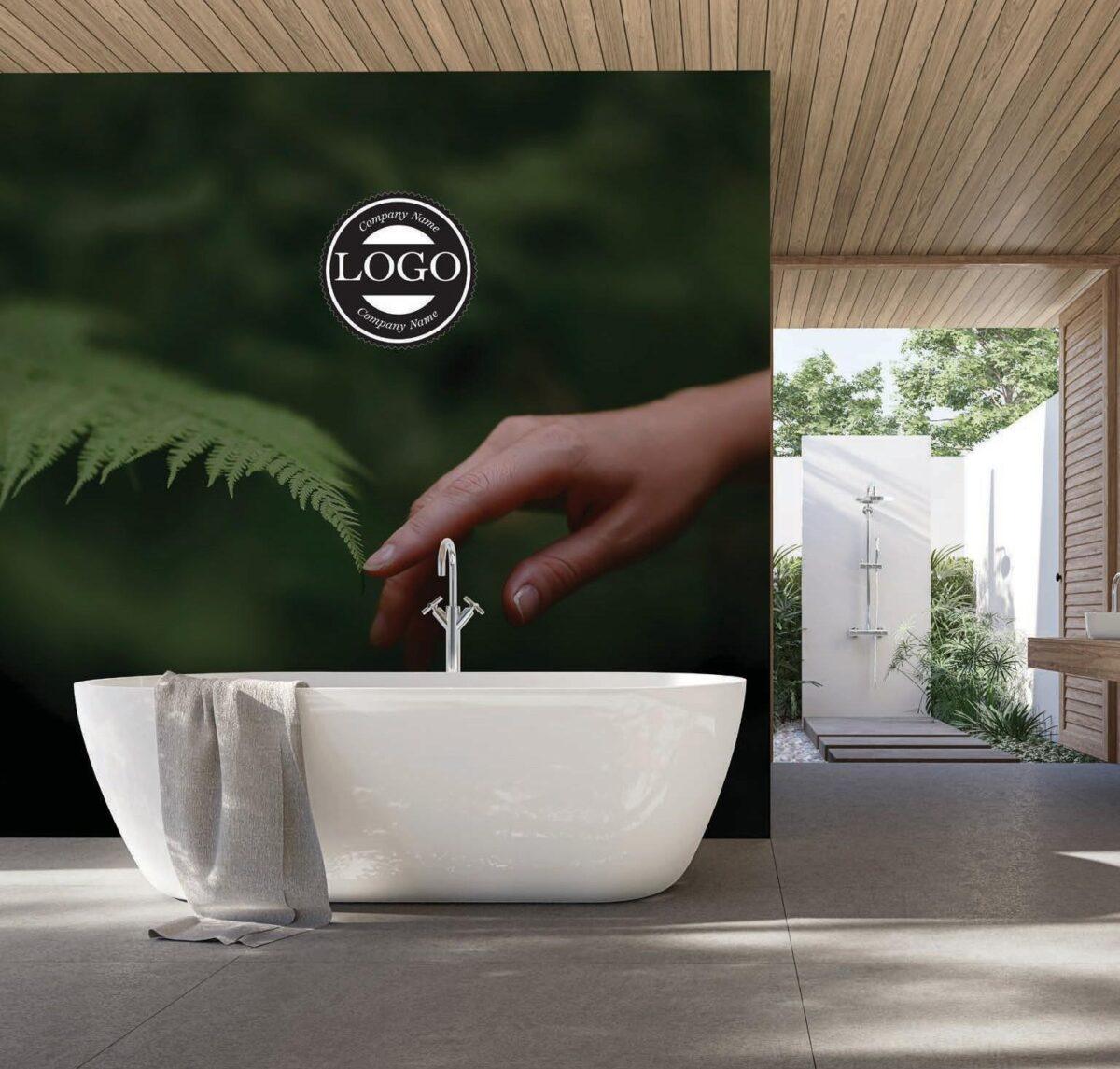 SPA Center MURAL WALLPAPER, Available in Various Paper Texture, Code S110. 105 CM WIDE ROLL PANELS. - Image 2