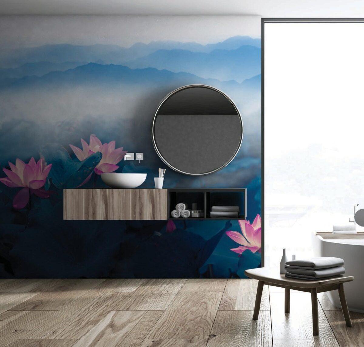 SPA Center MURAL WALLPAPER, Available in Various Paper Texture, Code S111. 105 CM WIDE ROLL PANELS. - Image 2
