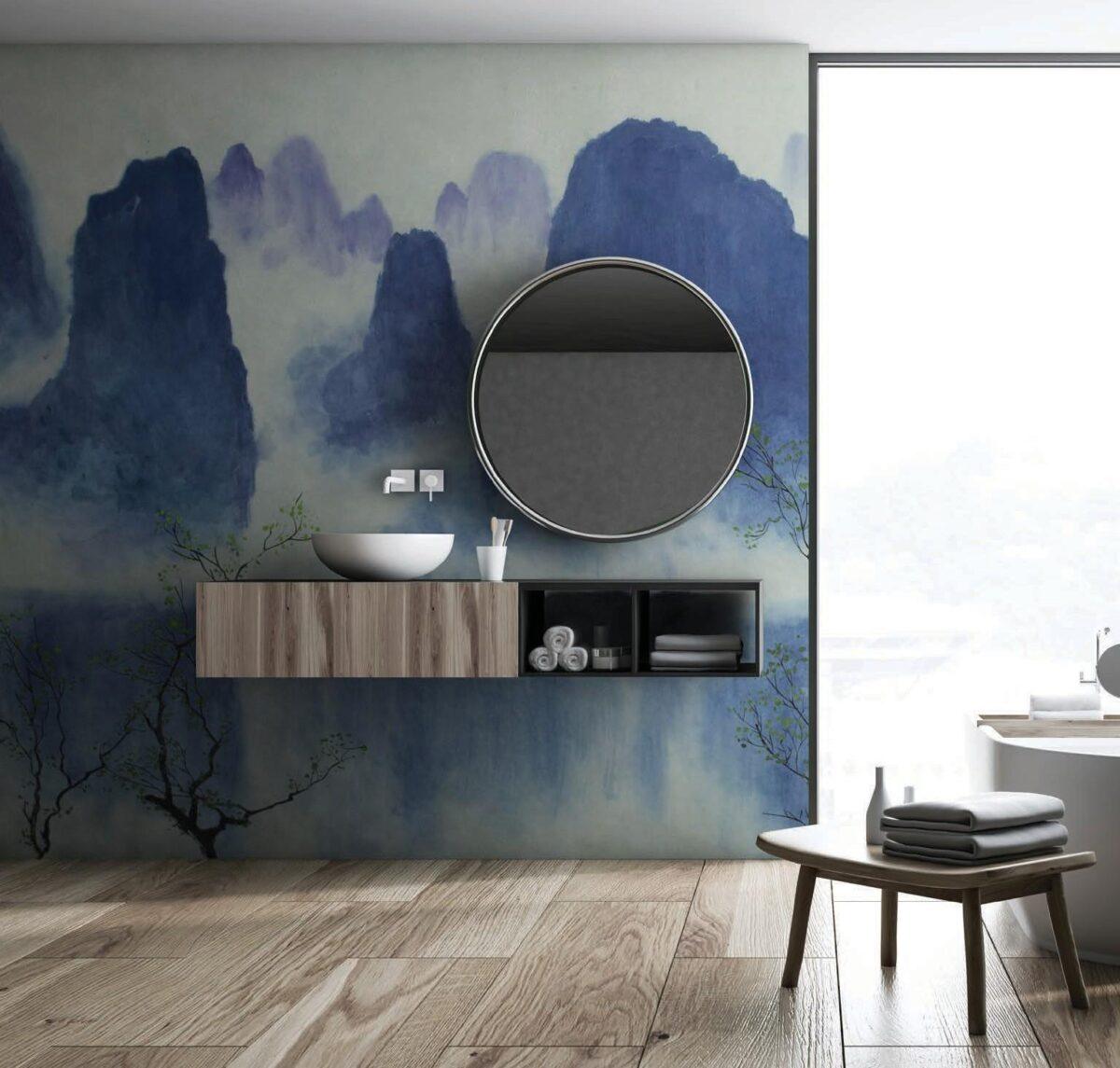 SPA Center MURAL WALLPAPER, Available in Various Paper Texture, Code S114. 105 CM WIDE ROLL PANELS. - Image 2