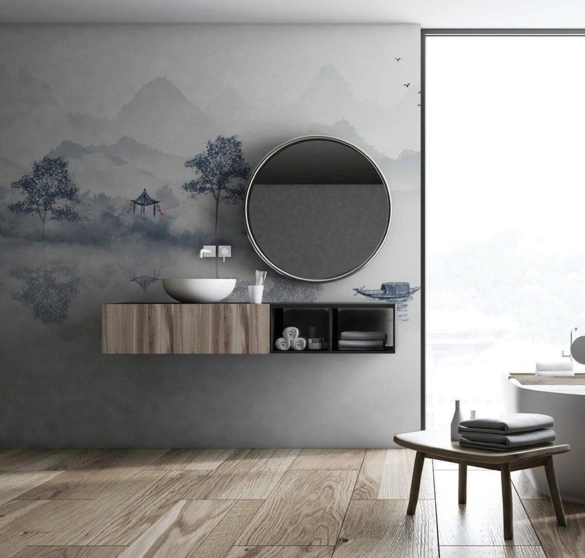 SPA Center MURAL WALLPAPER, Available in Various Paper Texture, Code S120. 105 CM WIDE ROLL PANELS. - Image 2