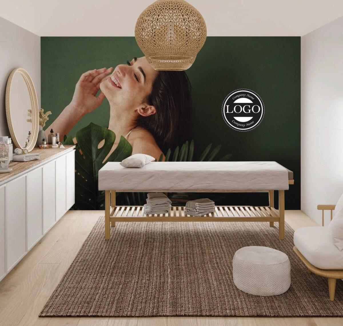 SPA Center MURAL WALLPAPER, Available in Various Paper Texture, Code S123. 105 CM WIDE ROLL PANELS. - Image 2