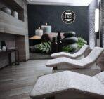 SPA Center, VINYL FABRIC TEXTILE Wall Mural in Different Texture, Code S127. It is produced as ONE PIECE WITHOUT JOINT. - Image 2