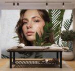 SPA Center, VINYL FABRIC TEXTILE Wall Mural in Different Texture, Code S129. It is produced as ONE PIECE WITHOUT JOINT. - Image 2