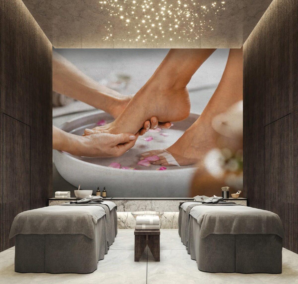 SPA Center MURAL WALLPAPER, Available in Various Paper Texture, Code S130. 105 CM WIDE ROLL PANELS. - Image 2