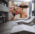 SPA Center, VINYL FABRIC TEXTILE Wall Mural in Different Texture, Code S132. It is produced as ONE PIECE WITHOUT JOINT. - Image 2