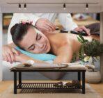 SPA Center, VINYL FABRIC TEXTILE Wall Mural in Different Texture, Code S139. It is produced as ONE PIECE WITHOUT JOINT. - Image 2