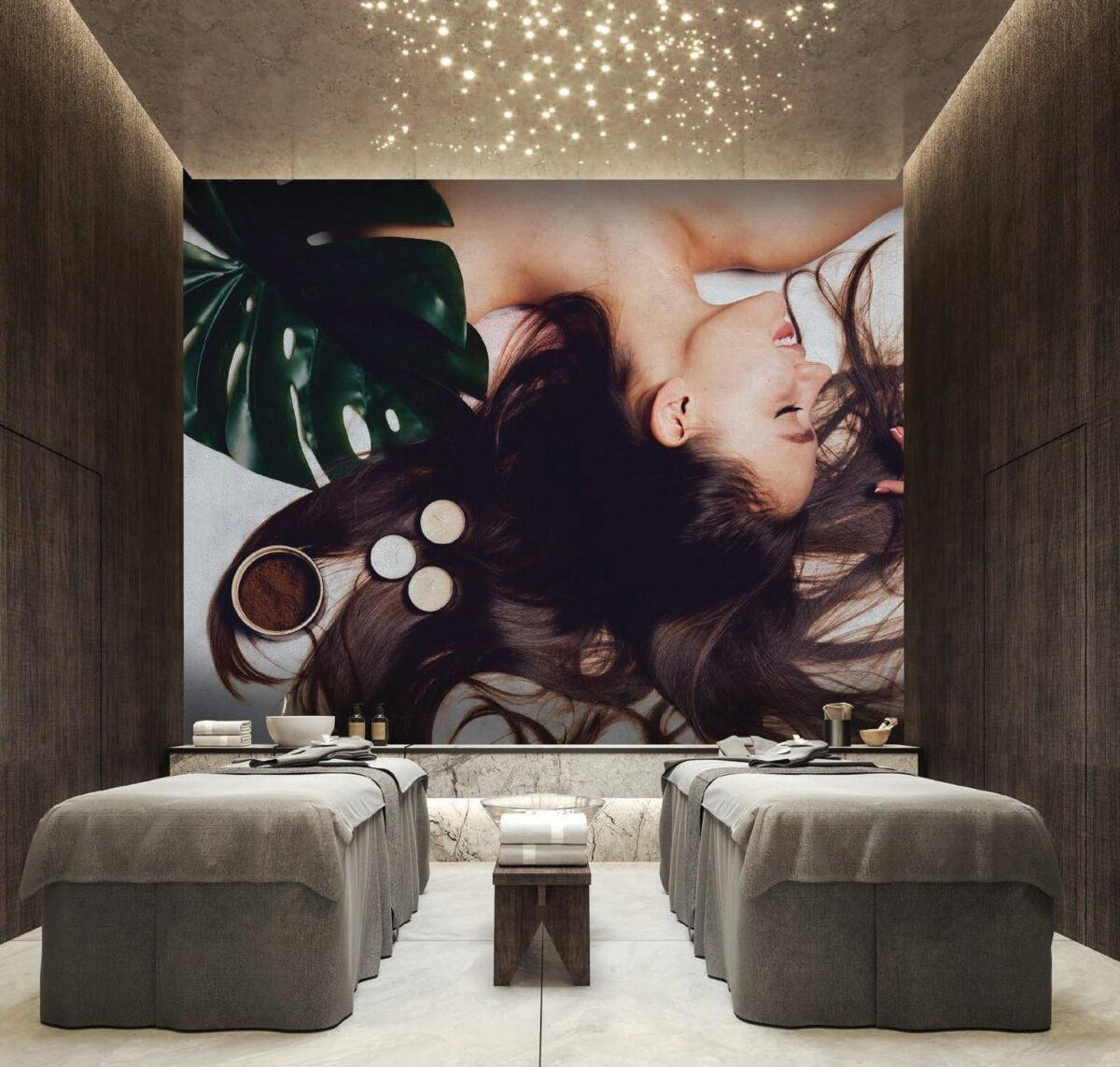 SPA Center MURAL WALLPAPER, Available in Various Paper Texture, Code S140. 105 CM WIDE ROLL PANELS. - Image 2