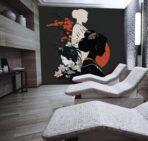 SPA Center, VINYL FABRIC TEXTILE Wall Mural in Different Texture, Code S145. It is produced as ONE PIECE WITHOUT JOINT. - Image 2