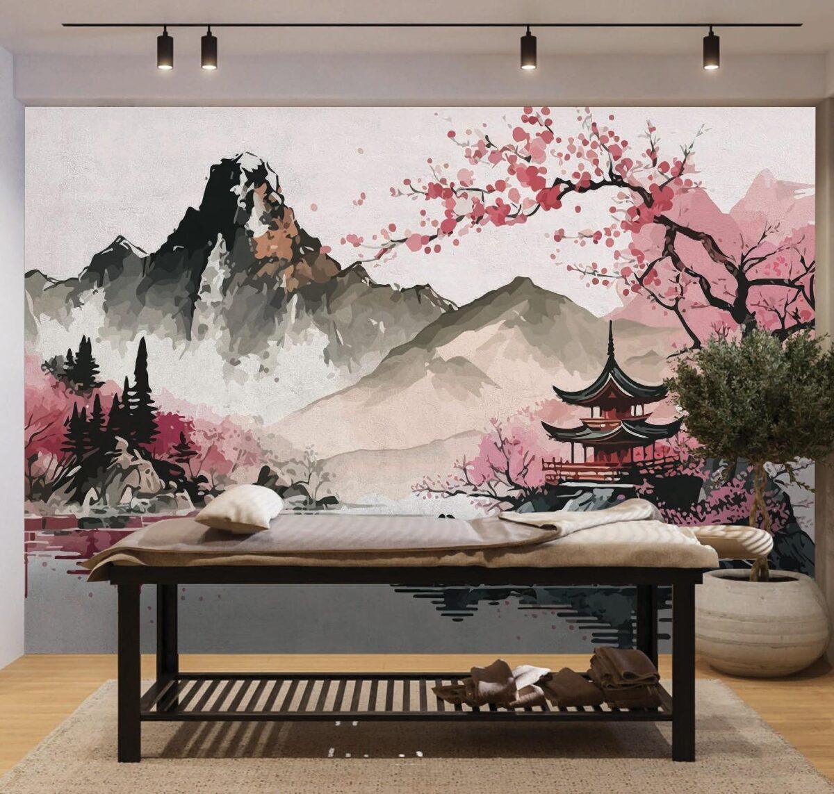 SPA Center MURAL WALLPAPER, Available in Various Paper Texture, Code S146. 105 CM WIDE ROLL PANELS. - Image 2