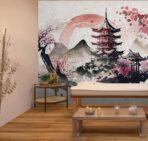 SPA Center, VINYL FABRIC TEXTILE Wall Mural in Different Texture, Code S149. It is produced as ONE PIECE WITHOUT JOINT. - Image 2