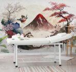 SPA Center, VINYL FABRIC TEXTILE Wall Mural in Different Texture, Code S150. It is produced as ONE PIECE WITHOUT JOINT. - Image 2