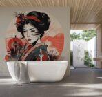 SPA Center, VINYL FABRIC TEXTILE Wall Mural in Different Texture, Code S152. It is produced as ONE PIECE WITHOUT JOINT. - Image 2