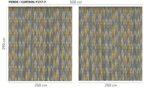 AdaHome Eyelet Curtains Collection Available in a Variety of Martials and Multicoloured - Code P217 - Image 6