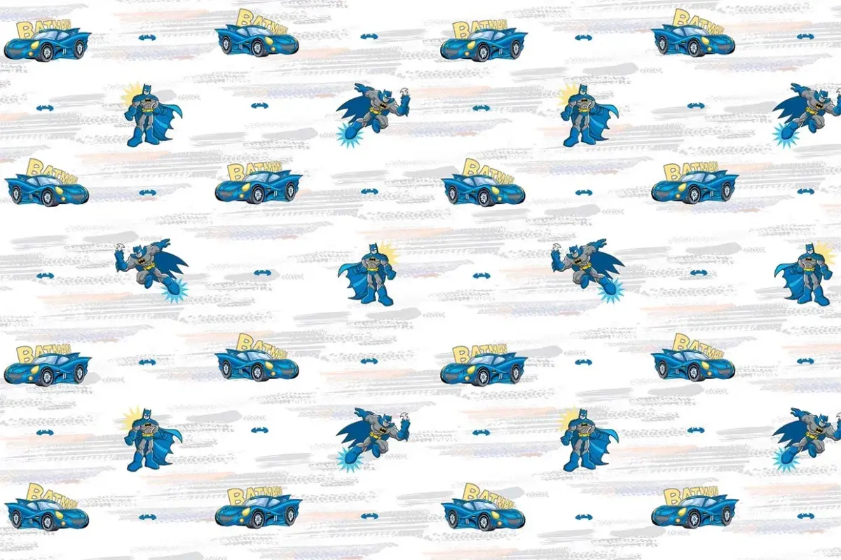 BATMAN, VINYL FABRIC TEXTILE Wall Mural in Different Texture, Code WB2002. It is produced as ONE PIECE WITHOUT JOINT. - Image 1