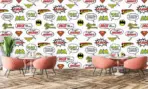 SUPERMAN, VINYL FABRIC TEXTILE Wall Mural in Different Texture, Code WB2014. It is produced as ONE PIECE WITHOUT JOINT. - Image 2