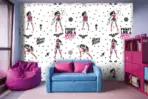 WONDER WOMAN MURAL WALLPAPER, Available in Various Paper Texture, Code WB2019. 105 CM WIDE ROLL PANELS. - Image 2