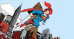 SUPERMAN, VINYL FABRIC TEXTILE Wall Mural in Different Texture, Code WB2023. It is produced as ONE PIECE WITHOUT JOINT.