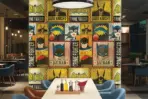 BATMAN, VINYL FABRIC TEXTILE Wall Mural in Different Texture, Code WB2024. It is produced as ONE PIECE WITHOUT JOINT. - Image 2