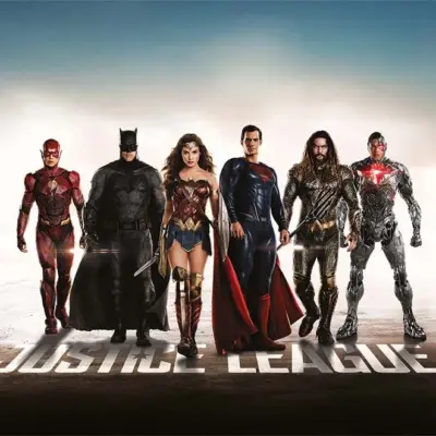 JUSTICE LEAGUE MURAL WALLPAPER, Available in Various Paper Texture, Code WB2026. 105 CM WIDE ROLL PANELS.