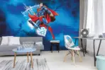 SUPERMAN, VINYL FABRIC TEXTILE Wall Mural in Different Texture, Code WB2031. It is produced as ONE PIECE WITHOUT JOINT. - Image 2
