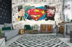SUPERMAN MURAL WALLPAPER, Available in Various Paper Texture, Code WB2033. 105 CM WIDE ROLL PANELS. - Image 2