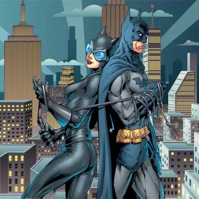 BATMAN MURAL WALLPAPER, Available in Various Paper Texture, Code WB2043. 105 CM WIDE ROLL PANELS.