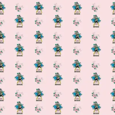 BATGIRL, VINYL FABRIC TEXTILE Wall Mural in Different Texture, Code WB2044. It is produced as ONE PIECE WITHOUT JOINT.