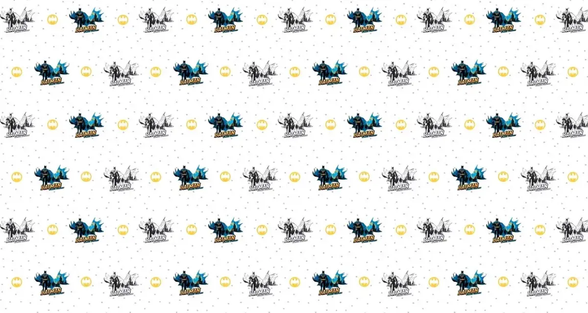 BATMAN, VINYL FABRIC TEXTILE Wall Mural in Different Texture, Code WB2052. It is produced as ONE PIECE WITHOUT JOINT. - Image 1