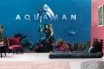 AQUAMAN, VINYL FABRIC TEXTILE Wall Mural in Different Texture, Code WB2060. It is produced as ONE PIECE WITHOUT JOINT. - Image 2