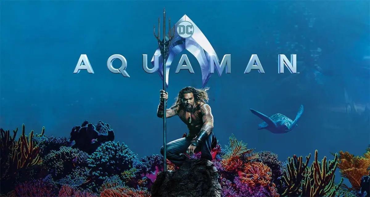 AQUAMAN, VINYL FABRIC TEXTILE Wall Mural in Different Texture, Code WB2060. It is produced as ONE PIECE WITHOUT JOINT. - Image 1
