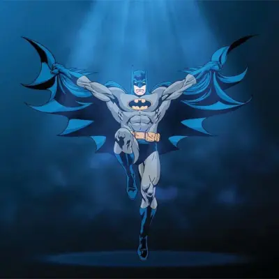 BATMAN, VINYL FABRIC TEXTILE Wall Mural in Different Texture, Code WB2061. It is produced as ONE PIECE WITHOUT JOINT.