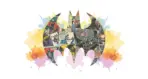 BATMAN MURAL WALLPAPER, Available in Various Paper Texture, Code WB2062. 105 CM WIDE ROLL PANELS.