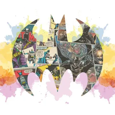 BATMAN MURAL WALLPAPER, Available in Various Paper Texture, Code WB2062. 105 CM WIDE ROLL PANELS.