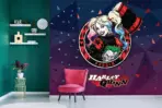 HARLEY QUINN MURAL WALLPAPER, Available in Various Paper Texture, Code WB2064. 105 CM WIDE ROLL PANELS. - Image 2