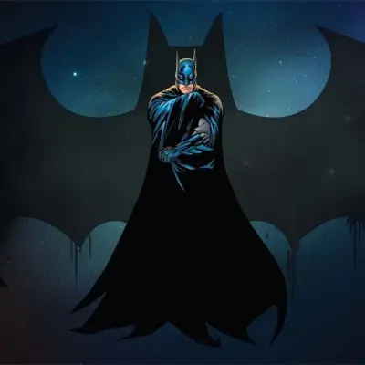 BATMAN MURAL WALLPAPER, Available in Various Paper Texture, Code WB2070. 105 CM WIDE ROLL PANELS.