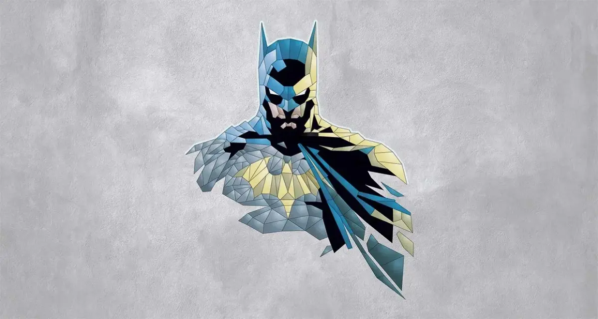 BATMAN, VINYL FABRIC TEXTILE Wall Mural in Different Texture, Code WB2072. It is produced as ONE PIECE WITHOUT JOINT. - Image 1