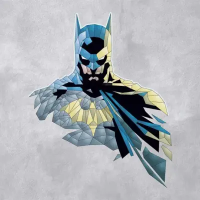 BATMAN MURAL WALLPAPER, Available in Various Paper Texture, Code WB2072. 105 CM WIDE ROLL PANELS.
