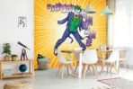 THE JOKER VINYL FABRIC TEXTILE Wall Mural in Different Texture, Code WB2076. It is produced as ONE PIECE WITHOUT JOINT. - Image 2