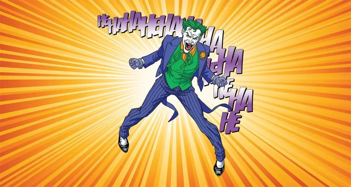 THE JOKER VINYL FABRIC TEXTILE Wall Mural in Different Texture, Code WB2076. It is produced as ONE PIECE WITHOUT JOINT. - Image 1