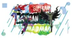 JUSTICE LEAGUE VINYL FABRIC TEXTILE Wall Mural in Different Texture, Code WB2078. It is produced as ONE PIECE WITHOUT JOINT.