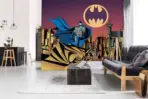 BATMAN, VINYL FABRIC TEXTILE Wall Mural in Different Texture, Code WB2079. It is produced as ONE PIECE WITHOUT JOINT. - Image 2