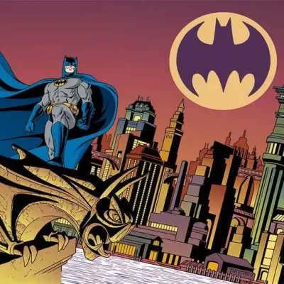 BATMAN, VINYL FABRIC TEXTILE Wall Mural in Different Texture, Code WB2079. It is produced as ONE PIECE WITHOUT JOINT.