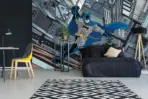 BATMAN MURAL WALLPAPER, Available in Various Paper Texture, Code WB2080. 105 CM WIDE ROLL PANELS. - Image 2