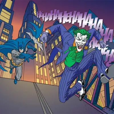 BATMAN, VINYL FABRIC TEXTILE Wall Mural in Different Texture, Code WB2081. It is produced as ONE PIECE WITHOUT JOINT.